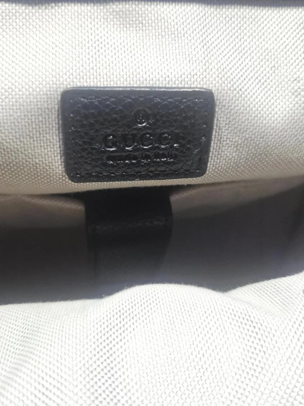 Gucci - Auth Gucci 625770 GG Embossed Leather Black Backpack